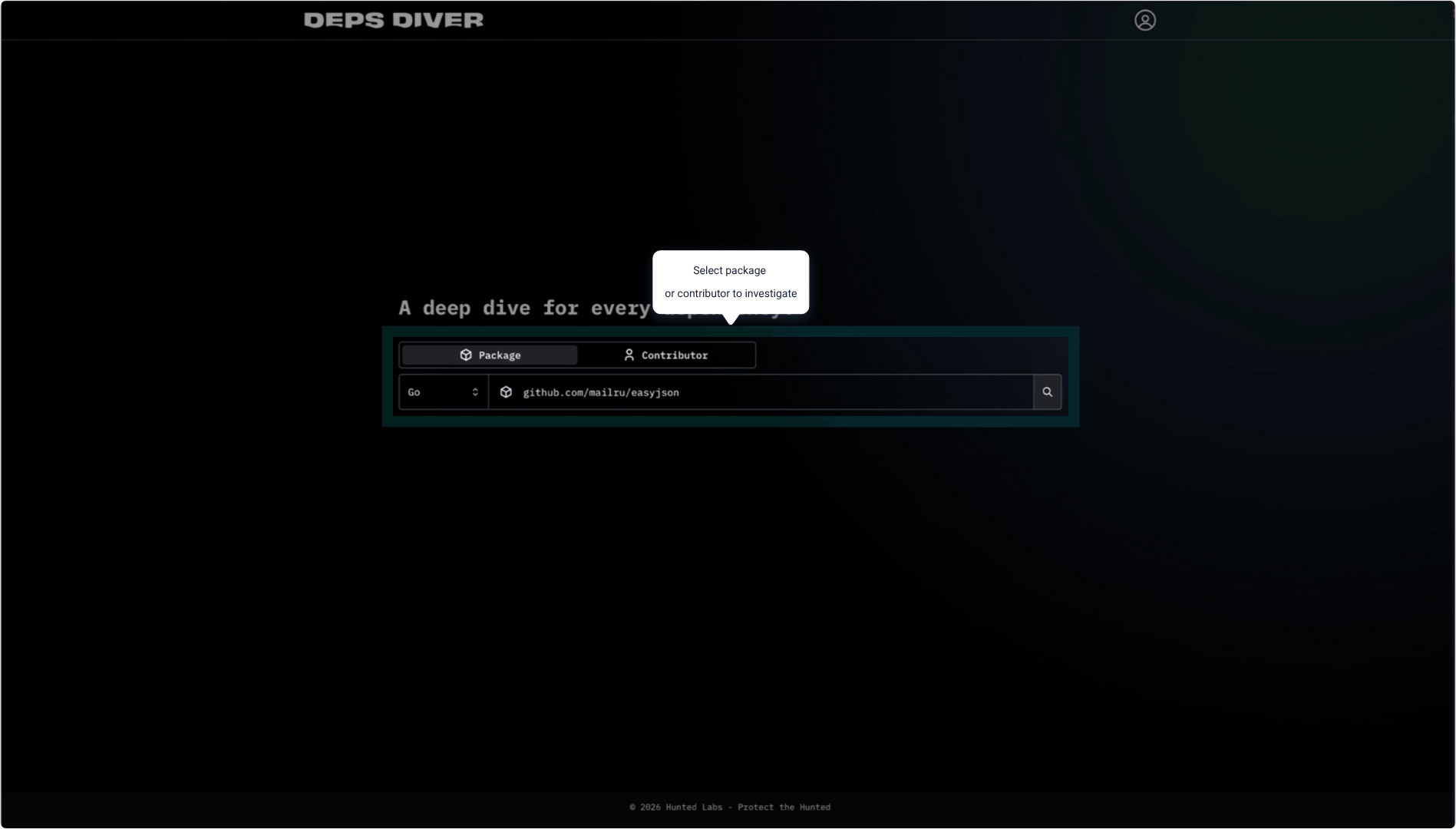 DepsDiver Demo